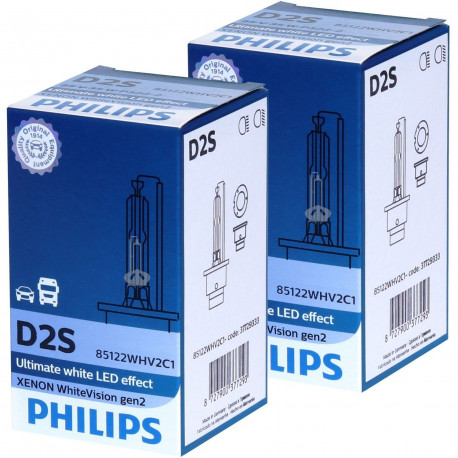 Ampoule Xénon D2S Philips 85122WHV2 WhiteVision gen2