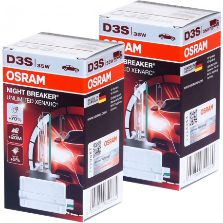 Ampoule Xénon D3S Osram 66340XNB Night Breaker Unlimited