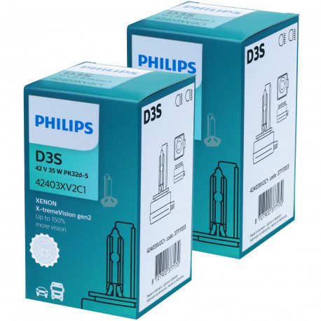 Ampoule Xénon D3S Philips 42403XV2 X-treme Vision +150%