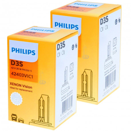 2 ampoules Xénon D3S D3R 4300k Jaune - Origine Pièces Auto