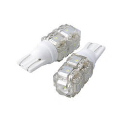 2x Ampoule LED W5W T10 Super 13 FLUX Blanc Xenon 6000K
