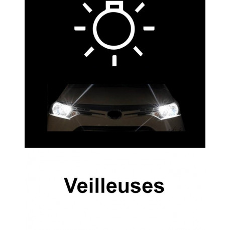 Veilleuses à led Blanc xenon pour Alfa Romeo 147