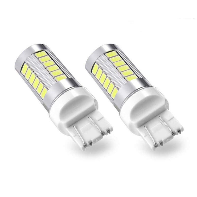 1x Ampoule LED T20 33 leds W21 5W pour Feux de jour phare Couleur Blanc  Xénon 6W - Xenon Discount