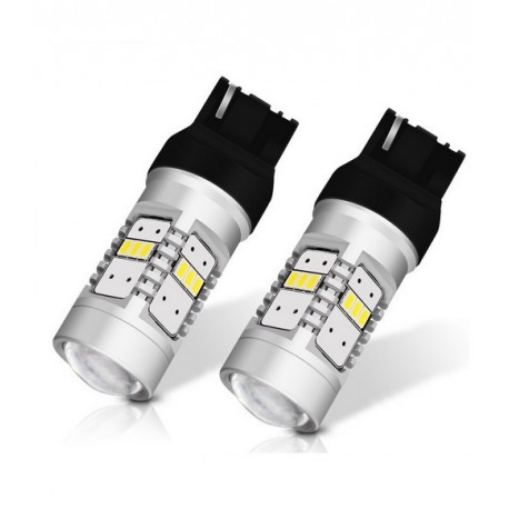 1x Ampoule LED T20 33 leds W21 5W pour Feux de jour phare Couleur Blanc  Xénon 6W - Xenon Discount