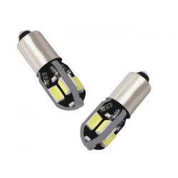 Ampoules LED BA9S T4W 8 SMD Canbus Blanc Xenon