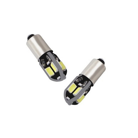 Ampoules LED BA9S T4W 8 SMD Canbus Blanc Xenon