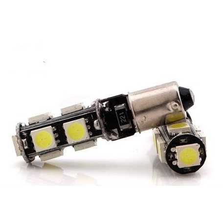 Ampoules LED BA9S T4W 9 SMD Canbus Anti erreur 6000K