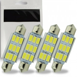 4x Ampoule LED C5W 36mm SMD 9 leds 