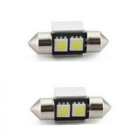 C3W 31mm SMD 2 leds Canbus Blanc 6000K 