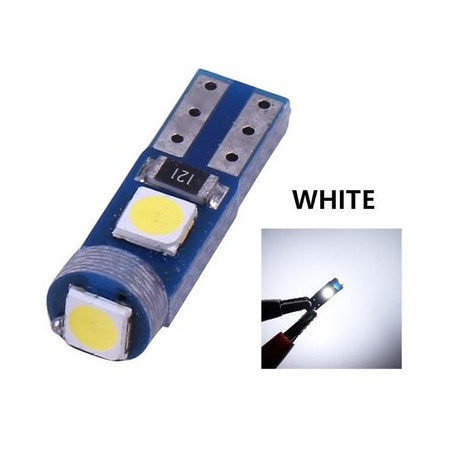 Ampoule T5 LED Canbus SMD W3W lumière de compteur et courtoisie Blanc -  Xenon Discount