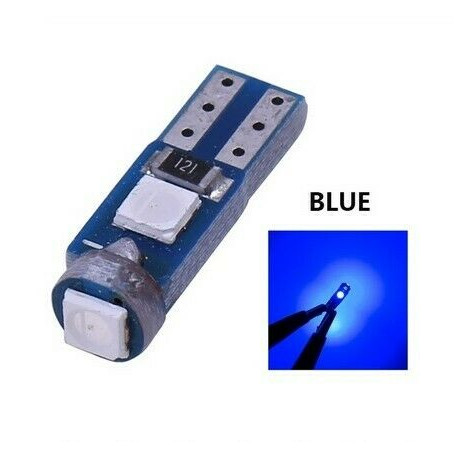 Ampoule T5 LED lumière de courtoisie et compteur Bleu