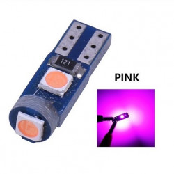 Ampoule T5 LED lumière de courtoisie et compteur Rose