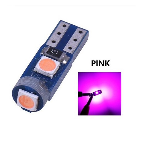 Ampoule T5 LED lumière de courtoisie et compteur Rose