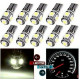 10x Ampoules T10 LED W5W 5 SMD Canbus