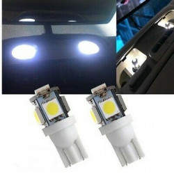 2x Ampoules T10 LED 12V 5 SMD 