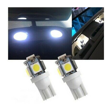 2x Ampoules T10 LED 12V 5 SMD 