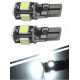 2x Ampoule T10 LED 5 SMD Veilleuses canbus