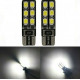 2x Ampoule T10 LED 12 SMD Veilleuses Blanc 6000K
