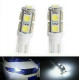 2x Ampoule T10 LED 9 SMD Veilleuse Blanc 6000K