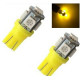 2x Ampoule W5W LED T10 Jaune Veilleuse 5 smd