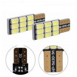 2x Ampoule LED T10 Veilleuse 9 smd anti-erreur