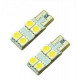 2x AmpouleS W5W LED T10 BLANC XENON 4 SMD