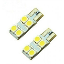 2 Ampoules ANTI ERREUR T10 W5W 3 SMD 3838 LED Veilleuses lumière DRL Blanc  9-30V