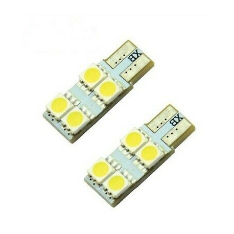 2x AmpouleS W5W LED T10 BLANC XENON 4 SMD