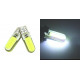 2x Ampoule T10 LED W5W COB 6500K Extra Blanc Veilleuse Gel