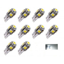 2 ampoule veilleuse LED QUADRI 4x3mm W5W T10 BLEU FIAT DUCATO  Autobus/Autocar