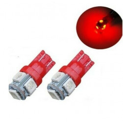 AMPOULE LED T10-W5W 360° - ROUGE