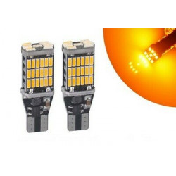 Ampoules T15 LED W16W 45 smd Orange Canbus