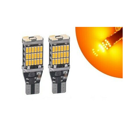 Ampoules T15 LED W16W 45 smd Orange Canbus