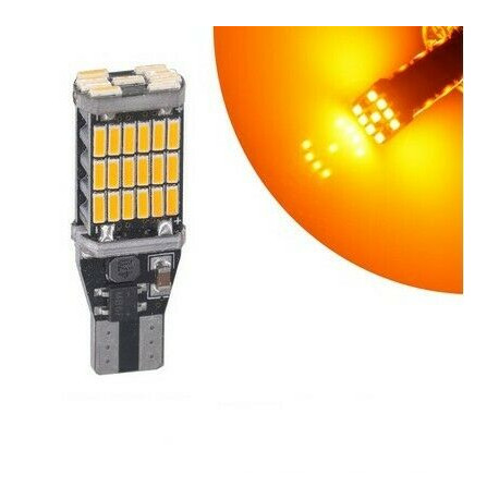 1x Ampoules T15 LED W16W 45 smd Orange