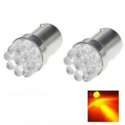 Ampoules LED Orange 9 SMD Veilleuses R5W R10W