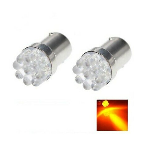 Ampoules LED Orange 9 SMD Veilleuses R5W R10W