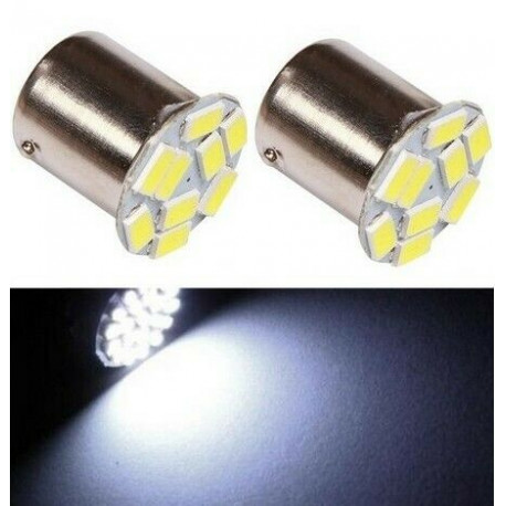  Ampoules LED R5W R10W Tulipe Blanc SMD façade