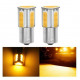 Ampoules LED BA15S ORANGE P21W 4 COB Orange