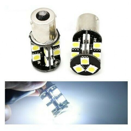 2x Ampoules BA15S LED P21W 19 SMD 6000K Blanc