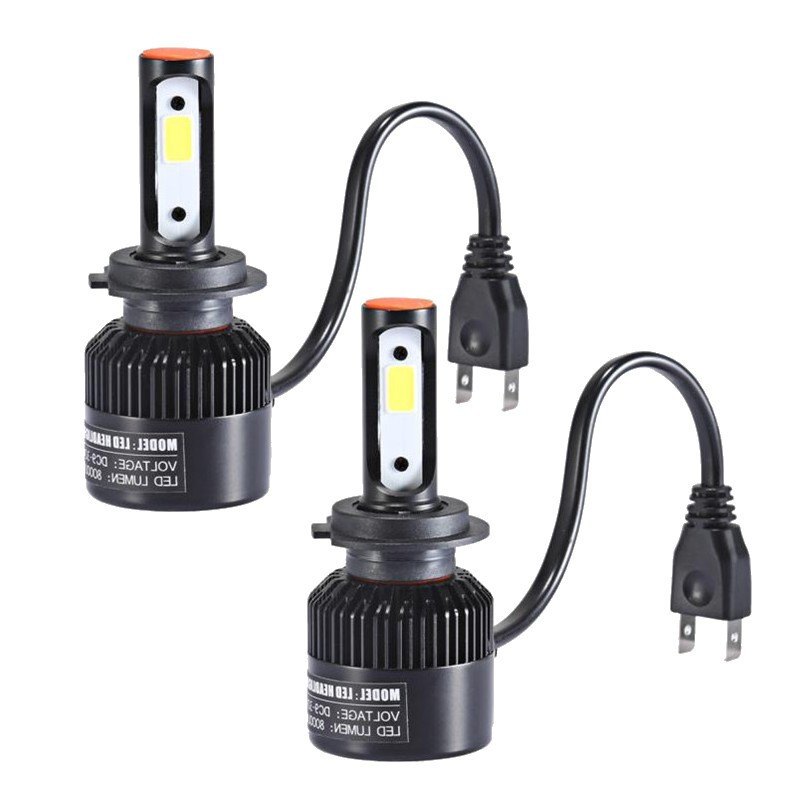 72W 7600lm COB C6 Phare LED Ampoules LED De Voiture H1 H3 H4 H7 H8