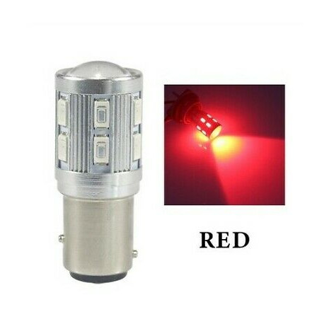 1x Ampoule LED BA15S P21W 12 Smd CREE Rouge