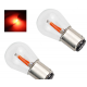 Ampoules P21W LED BA15S COB Filaments Rouge