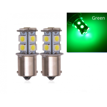 LED Ampoules 13 SMD Verte R5W R10W