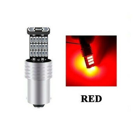 BA15S Ampoule LED P21W Rouge Veilleuses Canbus 45 SMD - Xenon Discount