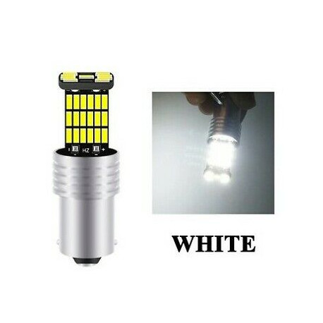 BA15S Ampoule LED P21W Blanc 6000K Veilleuses Canbus 45 SMD