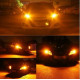 BA15S P21W LED 145 SMD Canbus Chrome Orange