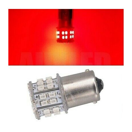 Ampoule BA15S LED P21W 50 SMD Rouge 12v