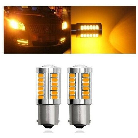 Ampoules LED BAY15D P21/5W 33 SMD Orange