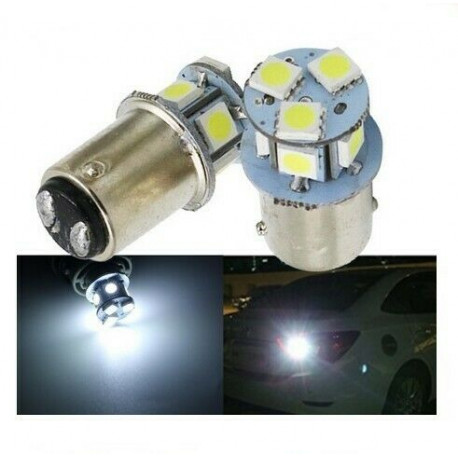 Ampoules LED BAY15D P21/5W 8 smd Blanc