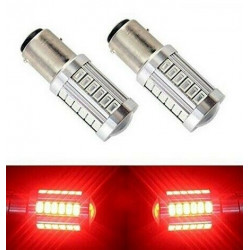 Ampoules LED BAY15D P21/5W 33 SMD Rouge